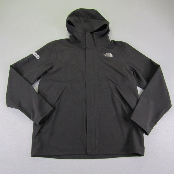 North Face Jacket Mens Large Black Apex Flex Coat Weather Proof Full Zip Up